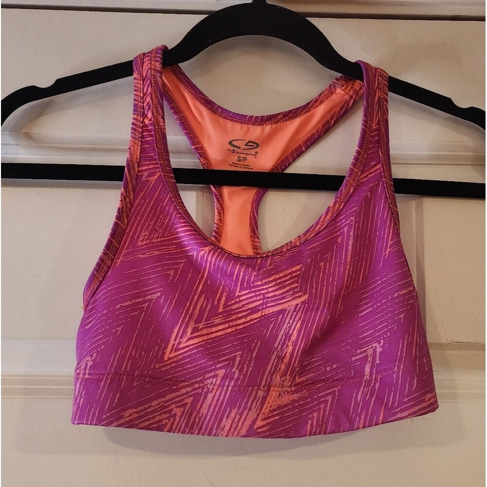 Champion Pink and Orange Sports Bra S